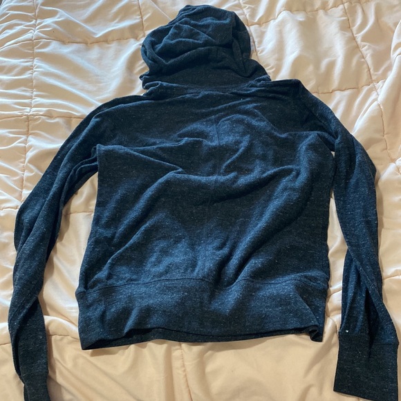 Black thin Nike hoodie with white strings - Picture 2 of 3